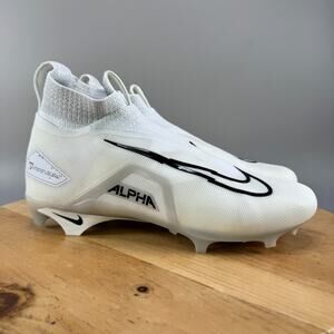 Nike Alpha Menace Elite 3 Mens Size‎ 13.5 Football Cleats White DM1792-109 NEW